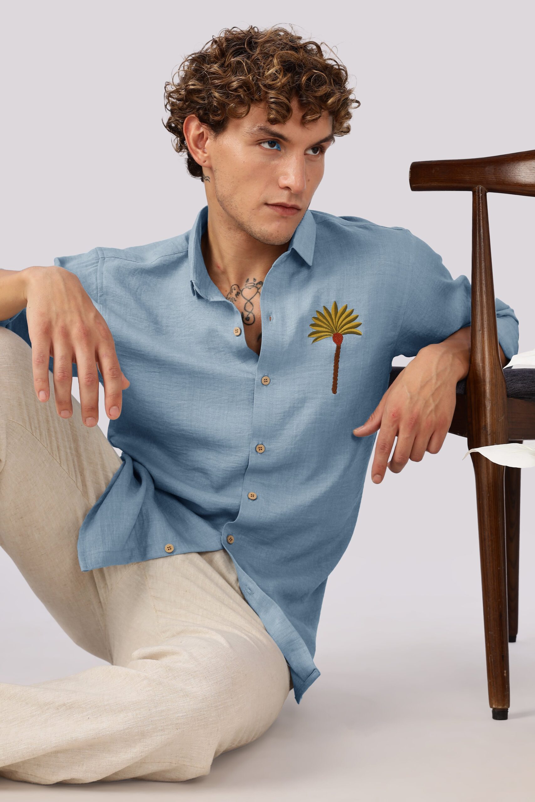 1L9A0133_a7bd25ed-2e6d-497c-8481-d378fe05d7cf-scaled-1.jpg Palm Cove Breeze Embroidered Soft Cotton Vacation Shirt - Image 1