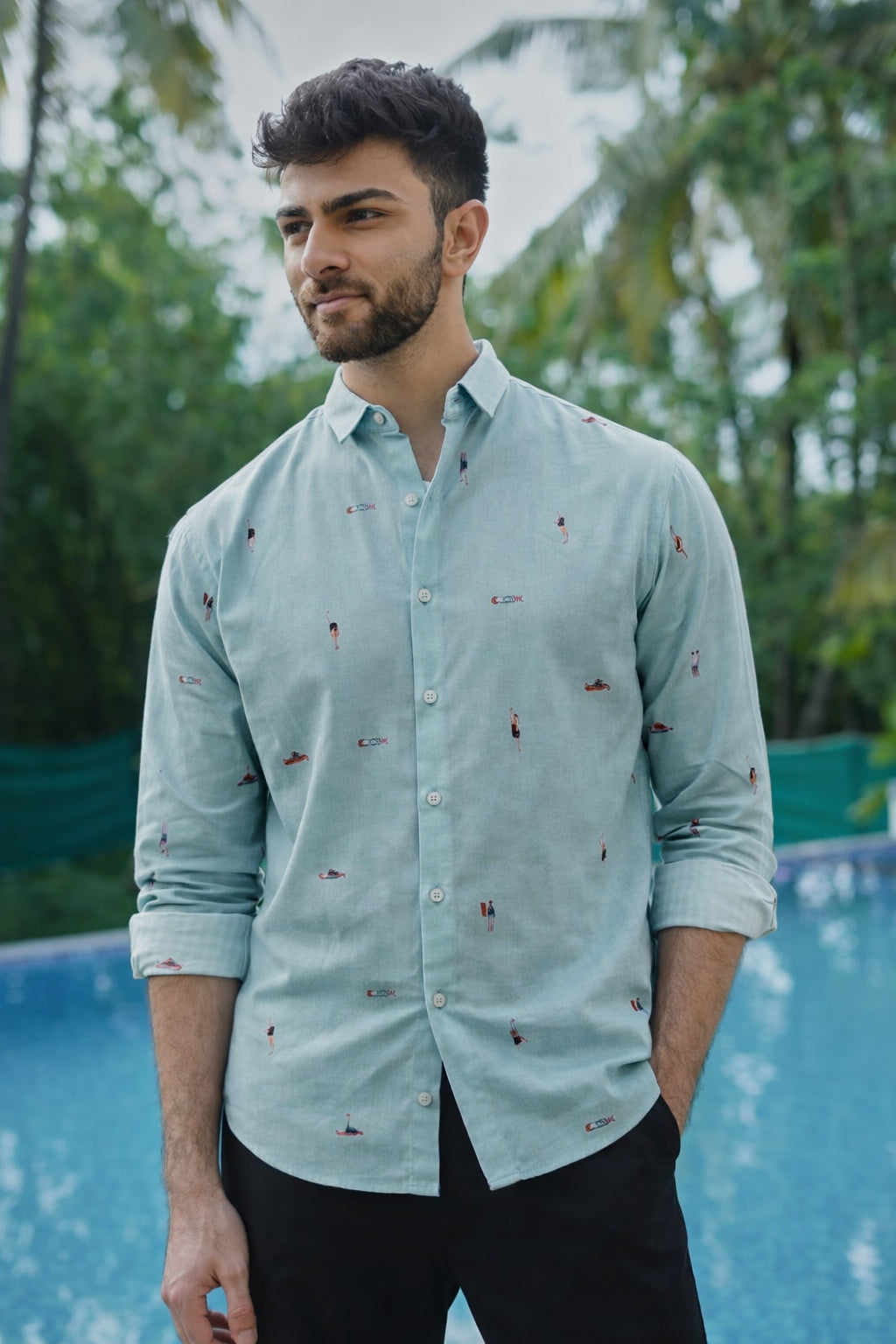 ChatGPT_Image_Jan_5_2026_01_10_27_PM.jpg Aqua Beach Motif Sky Blue Embroidered Summer Shirt - Image 1