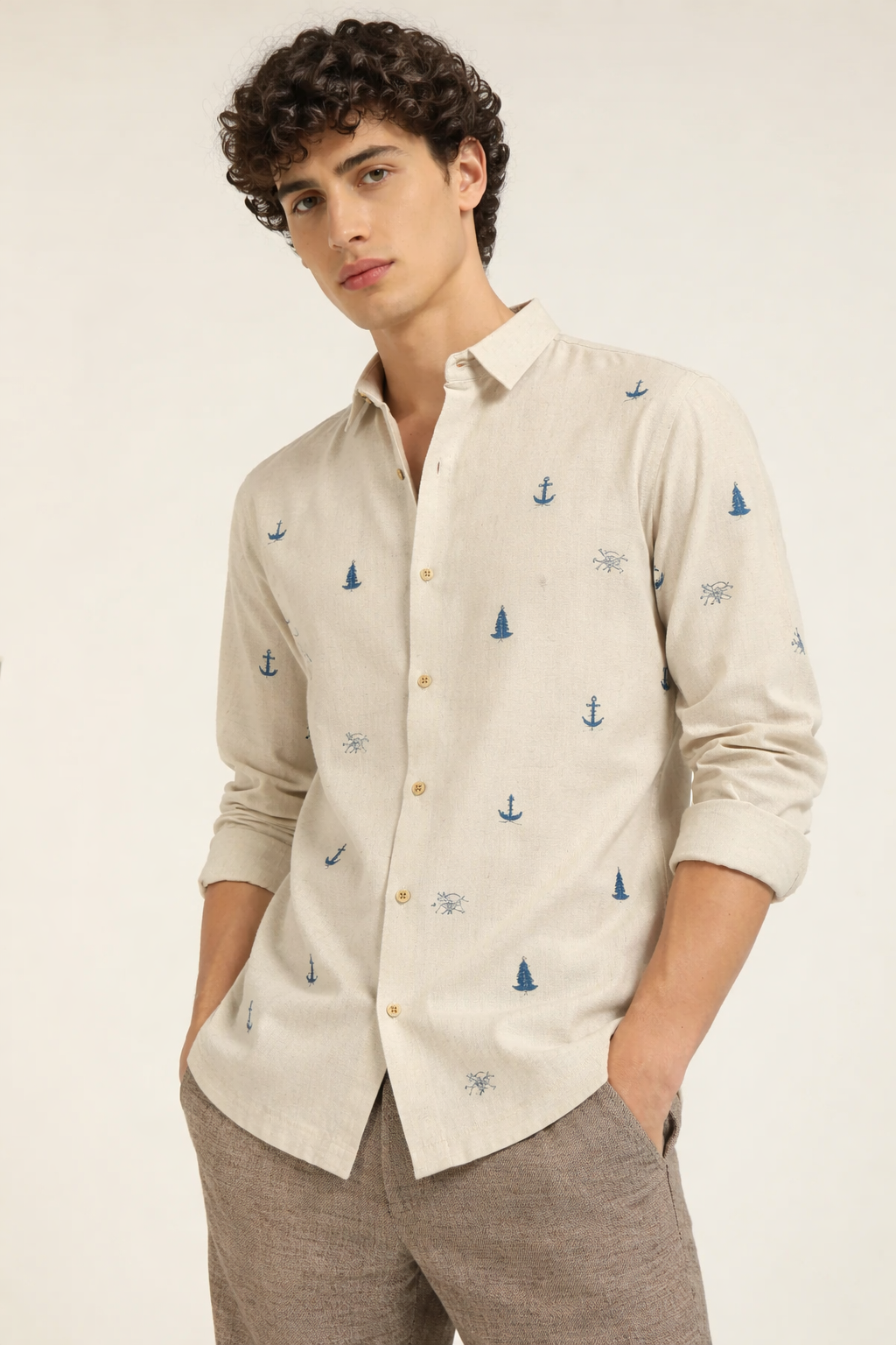 ChatGPT_Image_Jan_6_2026_12_45_43_PM.png Anchors Aweigh Coastal Inspired Embroidered Cotton Shirt - Image 1