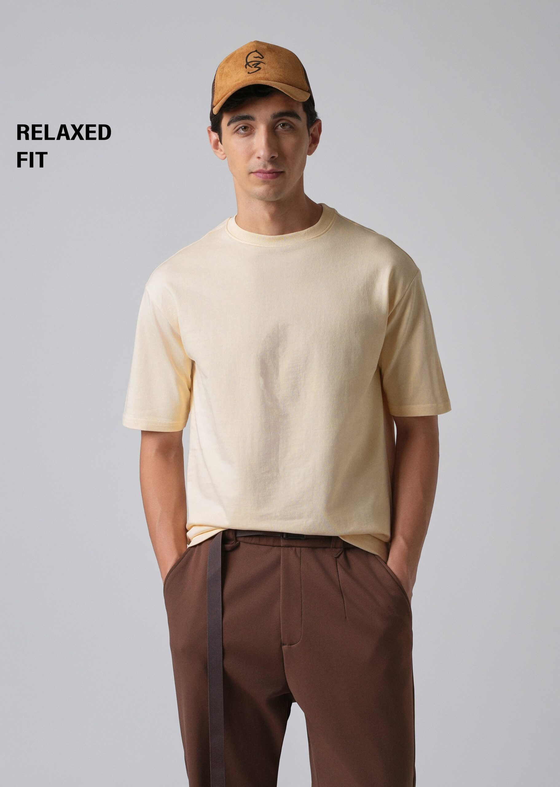 Cream_Basic_Relaxed_Fit_T-shirt_1-scaled-1.jpg Cream Basic Relaxed Fit Cotton T Shirt - Image 1